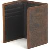 ARIAT Trifold Wallet Emboss Corner Logo Brown One Size