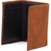 ARIAT Trifold Wallet USA Flag Patch, Medium Brown, One Size