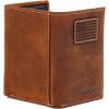 ARIAT Trifold Wallet USA Flag Patch, Medium Brown, One Size