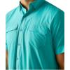 ARIAT Venttek Outbound Fitted Shirt(Drift Turquoise)