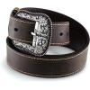 ARIAT Women’s Basic Heavy Stitched Belt, Brown, Medium