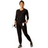 ARIAT Womens Blackwell Cargo Stretch Jogger Scrub Pant(Black)
