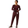 ARIAT Womens Blackwell Cargo Stretch Jogger Scrub Pant(Winetasting)