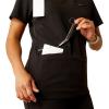 ARIAT Womens Clara 6 Pocket Scrub Top(Black)