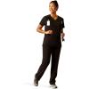 ARIAT Womens Clara 6 Pocket Scrub Top(Black)