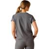 ARIAT Womens Clara 6 Pocket Scrub Top(Charcoal Grey)
