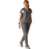 ARIAT Womens Clara 6 Pocket Scrub Top(Charcoal Grey)
