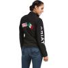 ARIAT Womens Classic Team Usa/Mex Softshell Jacket(Black)