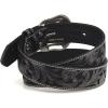 ARIAT Women’s Diamond Inlay Center Pattern Belt(Black)