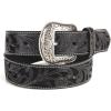 ARIAT Women’s Diamond Inlay Center Pattern Belt(Black)