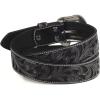 ARIAT Women’s Diamond Inlay Center Pattern Belt(Black)