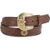 ARIAT Women’s Floral Tooled Sunflower Concho Belt(Brown)