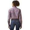 ARIAT Women’s Fr Classen Retro Fit Snap Work Shirt(Sun Kissed Coral Plaid)