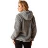 ARIAT Women’s Lurex Berber 1/2 Zip Hoodie(Salt and Pepper)