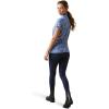 ARIAT Womens Motif Polo(Ashleigh Blue Bit Print)