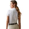 ARIAT Womens Motif Polo(White Tack Ditsy)