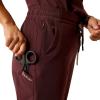ARIAT Womens Nightingale Utility Stretch Scrub Pant(Winetasting)