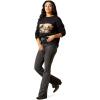 ARIAT Women’s Outlaw Oversized Sweatshirt(Black)
