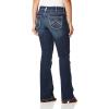 ARIAT Women’s R.E.A.L. Mid Rise Stretch Ivy SKB Str Leg Jean(Blackstone)