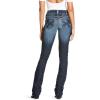 ARIAT Women’s R.E.A.L. Mid Rise Stretch Ivy SKB Str Leg Jean(Ella Willow)