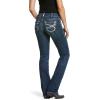 ARIAT Women’s R.E.A.L. Mid Rise Stretch Ivy SKB Str Leg Jean(Ivy Dresden)