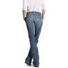ARIAT Women’s R.E.A.L. Mid Rise Stretch Whipstitch Boot Cut Jean(Rainstorm)