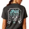 ARIAT Womens Rebar Cotton Strong T-shirtShirt(Charcoal Heather)