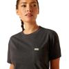 ARIAT Womens Rebar Cotton Strong T-shirtShirt(Charcoal Heather)