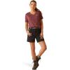 ARIAT Women’s Rebar Cottonstrong Roughneck Graphic T-Shirt(Burgundy Heather)