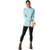 ARIAT Womens Rebar Evolution 1/2 Zip Top(Arctic Blue)