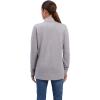 ARIAT Womens Rebar Gridwork Baselayer 1/4 Zip T-Shirt(Heather Grey)