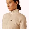 ARIAT Womens Rebar Gridwork Baselayer 1/4 Zip T-Shirt(Oatmeal Heather)