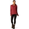 ARIAT Womens Rebar Gridwork Baselayer 1/4 Zip T-Shirt(Tibetan Red)
