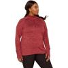 ARIAT Womens Rebar Gridwork Baselayer 1/4 Zip T-Shirt(Tibetan Red)