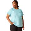 ARIAT Womens Rebar Heat Fighter T-Shirt(Arctic Blue/Cendre Blue)
