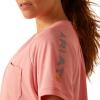 ARIAT Womens Rebar Heat Fighter T-Shirt(Mauveglow/Sharkskin)