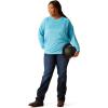 ARIAT Womens Rebar Heat Fighter T-Shirt(Norse Blue/Meadowbrook)