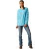 ARIAT Womens Rebar Heat Fighter T-Shirt(Norse Blue/Meadowbrook)