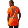 ARIAT Women’s Rebar Hi-Vis Ansi T-Shirt Plus – 10043642-Pls(Hi Vis Orange)