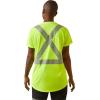 ARIAT Women’s Rebar Hi-Vis Ansi T-Shirt Plus – 10043642-Pls(Hi Vis Yellow)