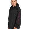 ARIAT Women’s Rebar Stormshell Logo Waterproof Jacket(Black/Purple Potion)