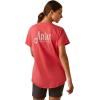 ARIAT Women’s Rebar Workman Graphic Logo T-Shirt(Teaberry)