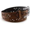 ARIAT Women’s Scroll Cutout Basic Brown Belt(Brown)
