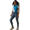 ARIAT Womens Taryn Polo(Mosaic Blue)