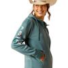 ARIAT Women’s Tek 1/2 Zip Hoodie(North Atlantic)