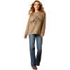 ARIAT Women’s Western Days Oversized Sweatshirt(Dark Khaki)
