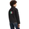 ARIAT Youth New Team Softshell MEXICO Water Resistant Jacket(Black)