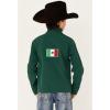 ARIAT Youth New Team Softshell MEXICO Water Resistant Jacket(Verde)