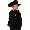 ARIAT boys Mexico Hoodie(Black)