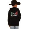 ARIAT boys Mexico Hoodie(Black)
